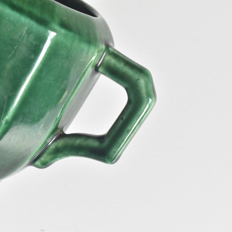 Antique Creamer KG Luneville Green