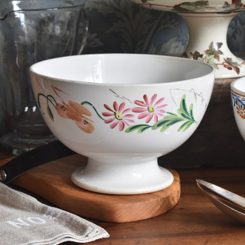 アンティークボウル クレイユモントロー フラワー