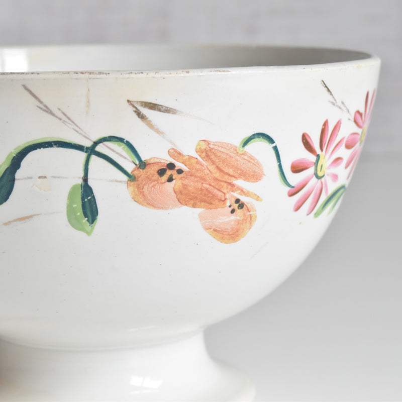 アンティークボウル クレイユモントロー フラワー