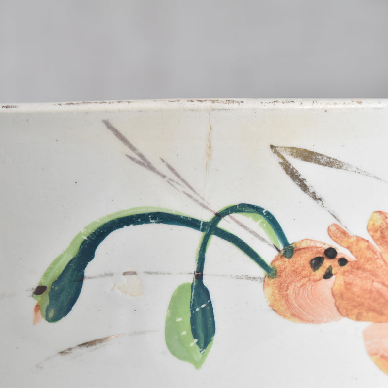 アンティークボウル クレイユモントロー フラワー