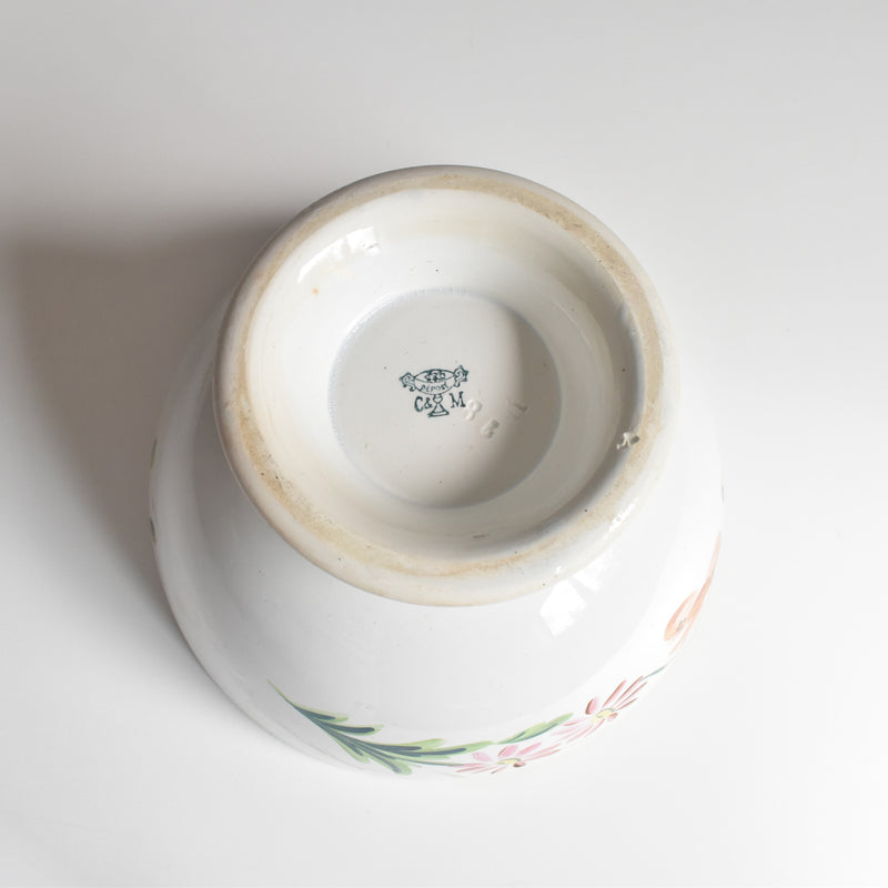 アンティークボウル クレイユモントロー フラワー