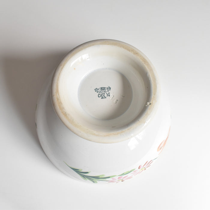 アンティークボウル クレイユモントロー フラワー