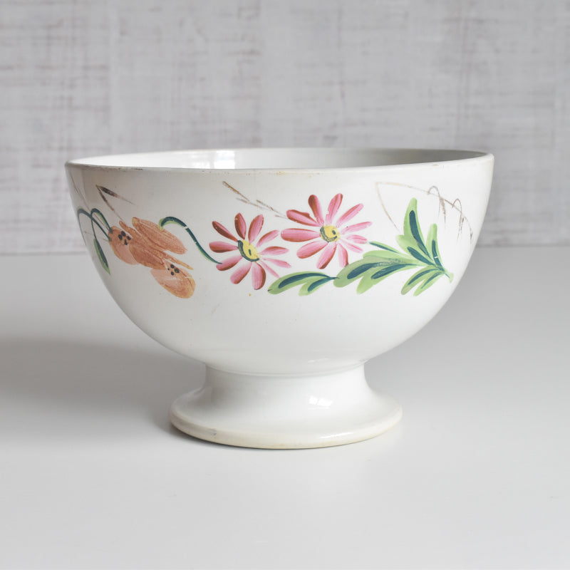 アンティークボウル クレイユモントロー フラワー