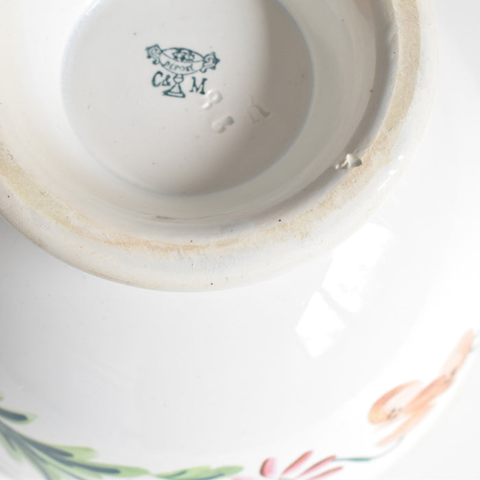 アンティークボウル クレイユモントロー フラワー