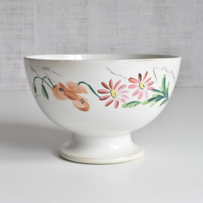 アンティークボウル クレイユモントロー フラワー