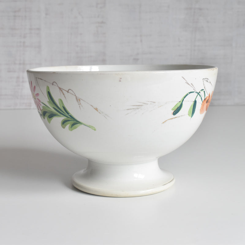 アンティークボウル クレイユモントロー フラワー