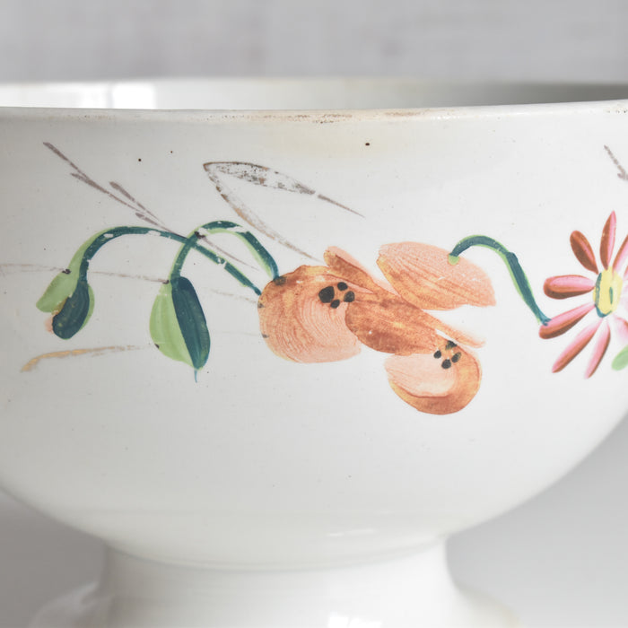 アンティークボウル クレイユモントロー フラワー