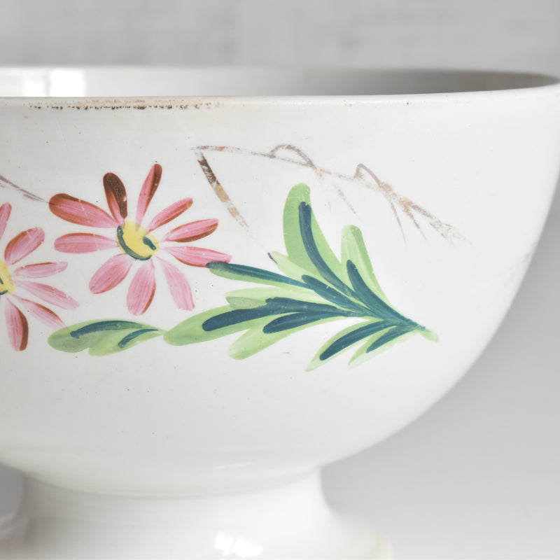 アンティークボウル クレイユモントロー フラワー