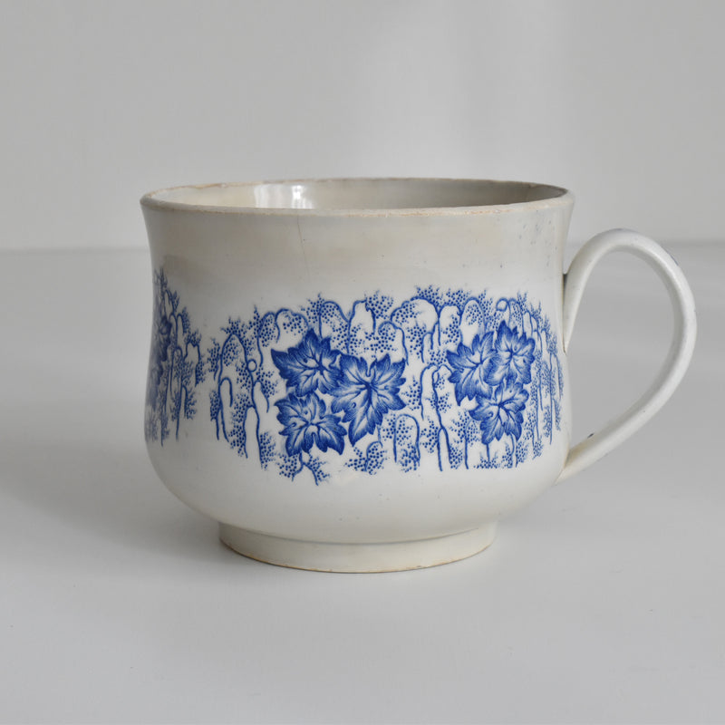 Antique Cup LM&Cie Creil et Montereau Flora Lichen