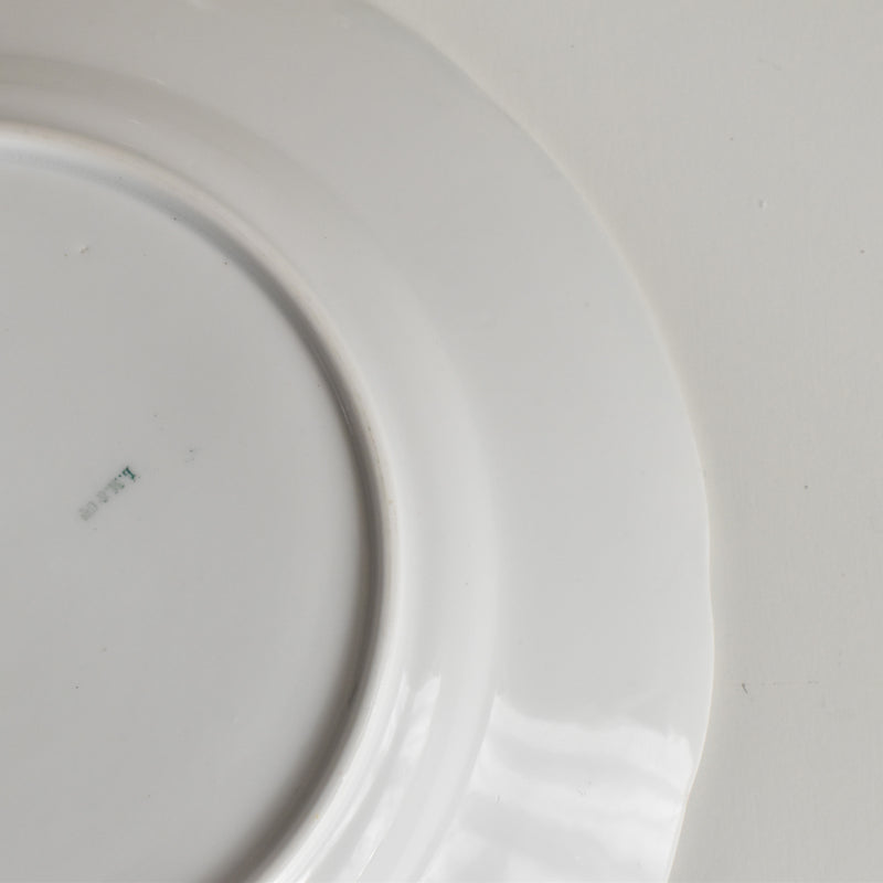Antique Plate, LM&Cie Creil-Montereau, Flora Lichen E