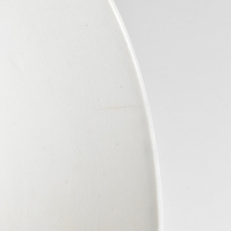 Antique Creil et Montereau Bowl, Blue & Orange