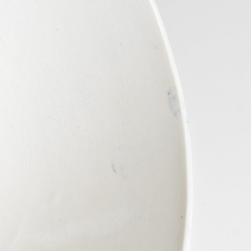 Antique Creil et Montereau Bowl, Blue & Orange