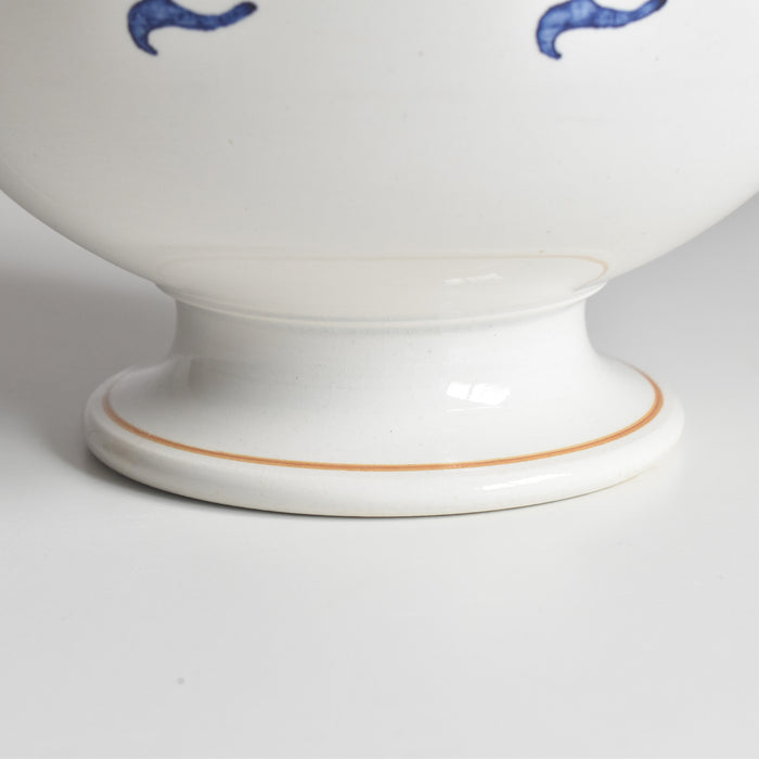 アンティークボウル クレイユモントロー ブルー＆オレンジ