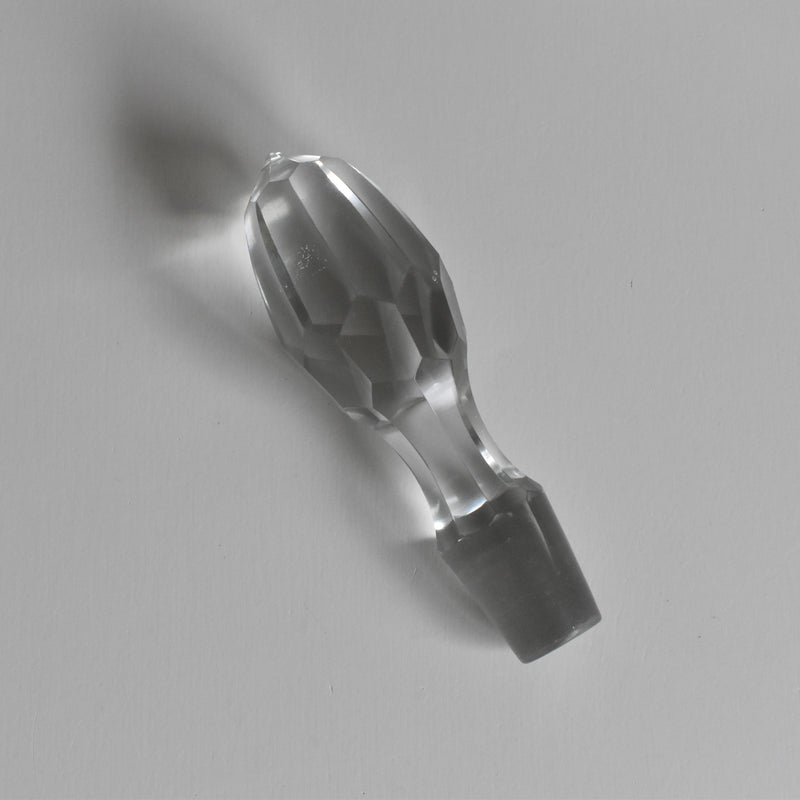Antique Carafe, Engraved Flower