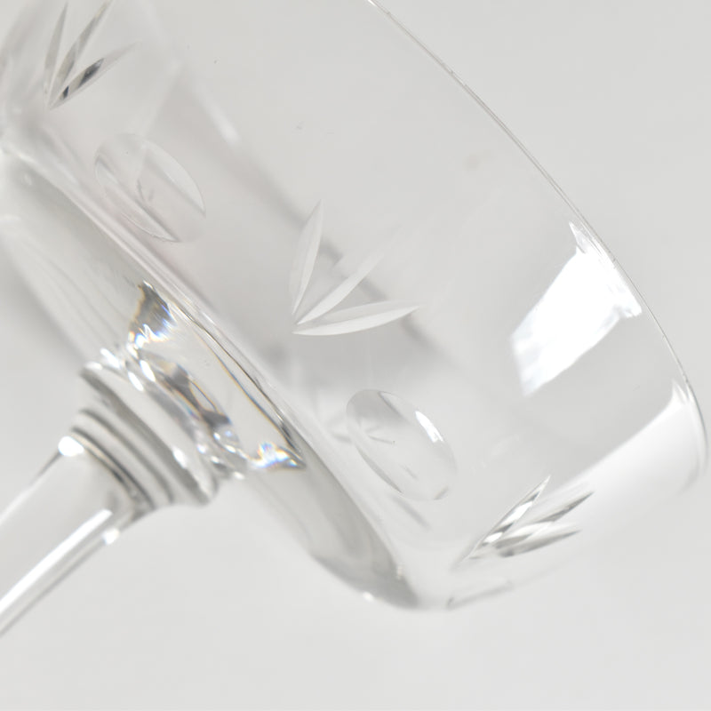 Antique Cut Crystal Champagne Coupe A