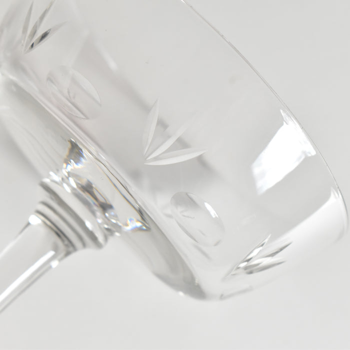 アンティーククリスタルガラス　シャンパンクープ Taille A