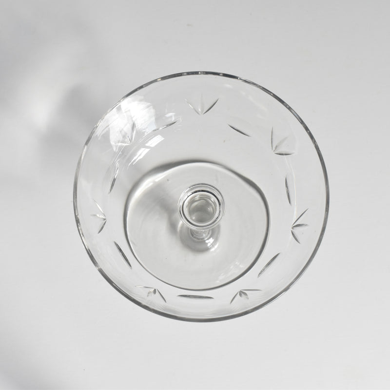 Antique Cut Crystal Champagne Coupe A