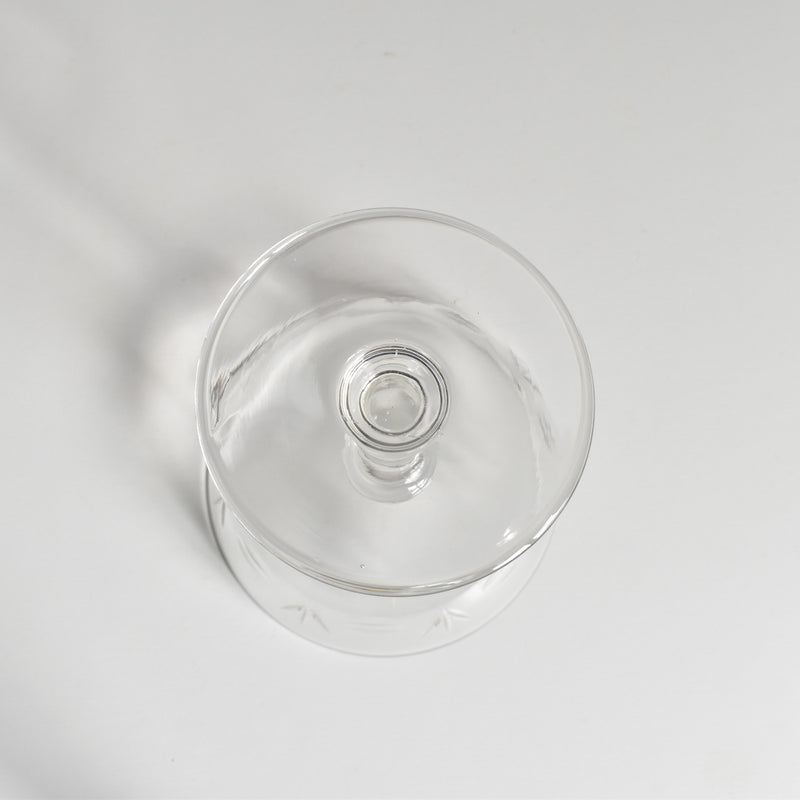 Antique Cut Crystal Champagne Coupe A