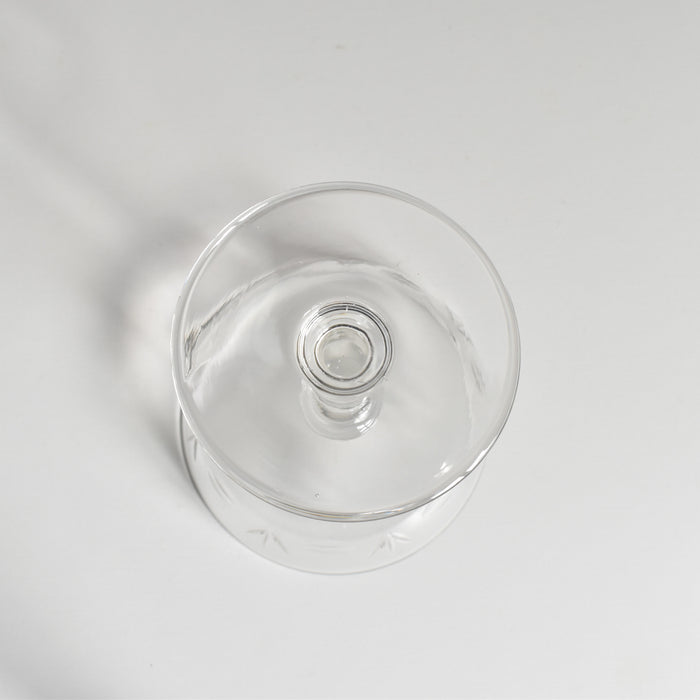 アンティーククリスタルガラス　シャンパンクープ Taille A