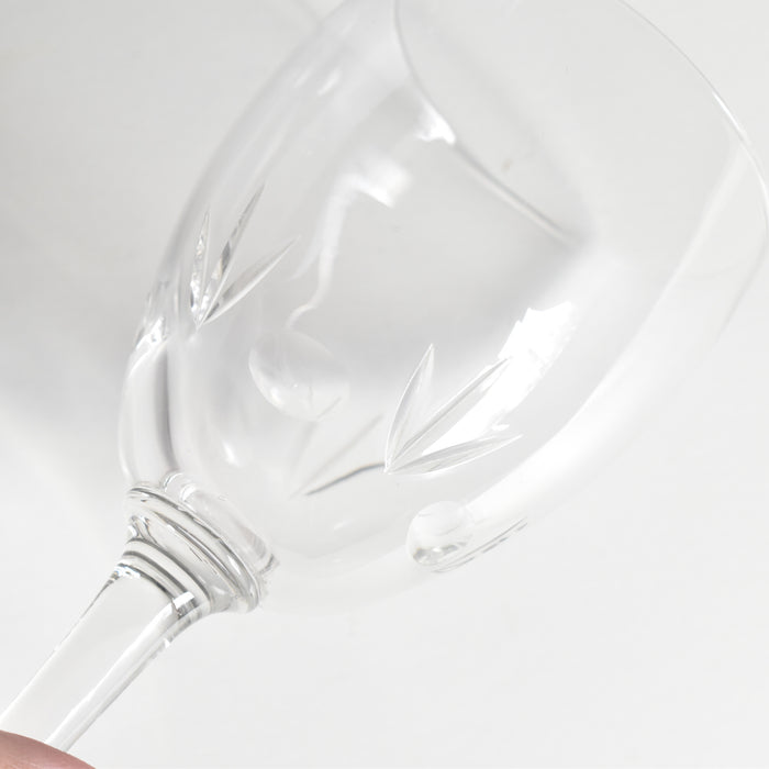 アンティーククリスタルガラス　スモールワイングラス Taille A