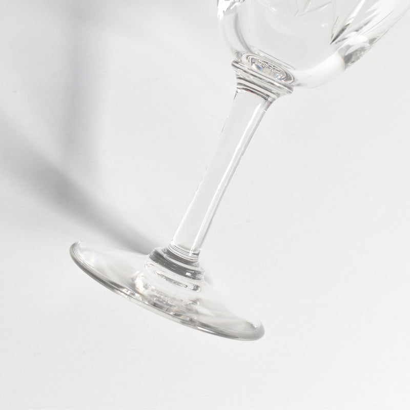 Antique Crystal Wine Glass Taille A