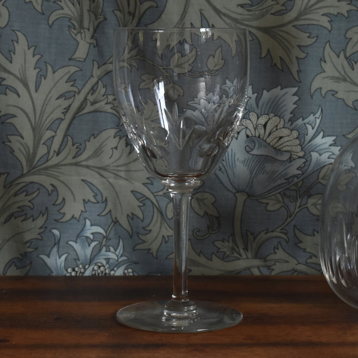 アンティーククリスタルガラス　ウォーターグラス Taille A
