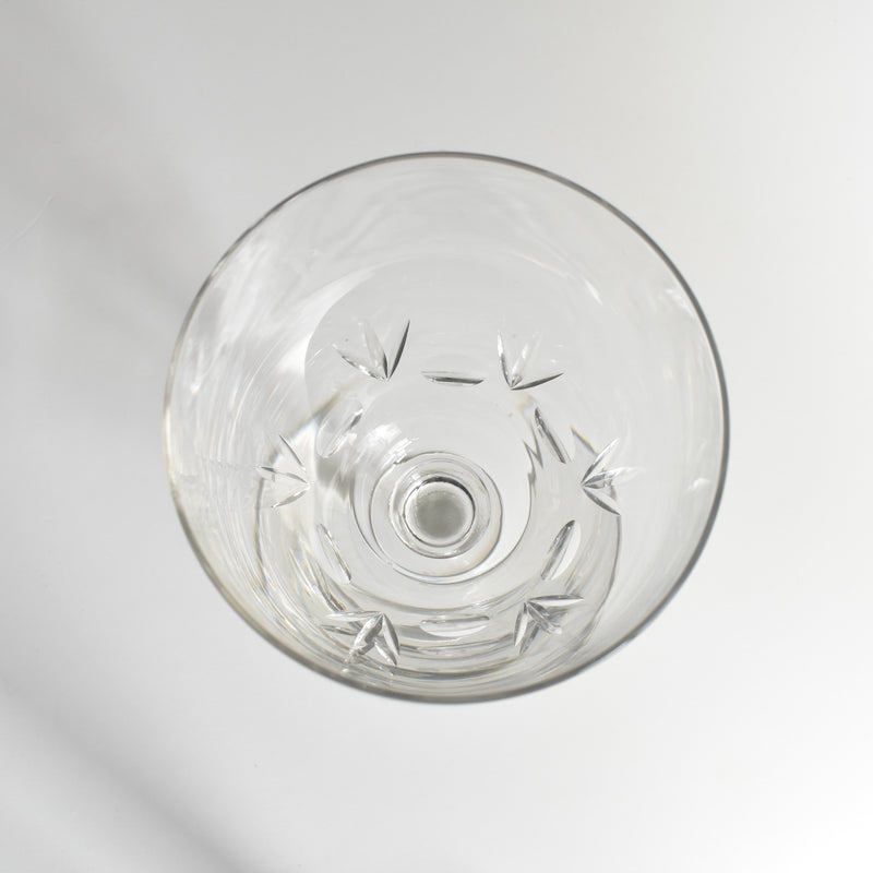 Antique Crystal Glass Water Glass Taille A