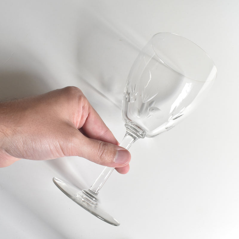 Antique Crystal Glass Water Glass Taille A