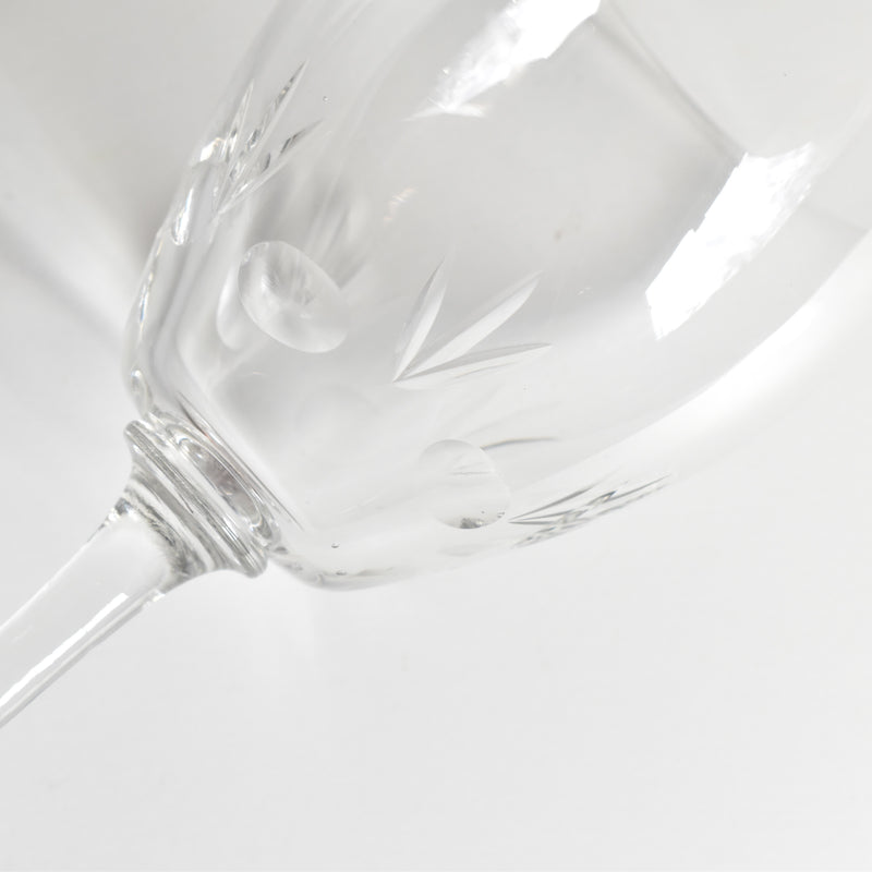 Antique Crystal Glass Water Glass Taille A