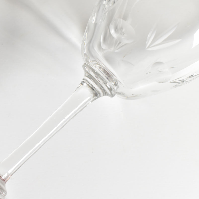 Antique Crystal Glass Water Glass Taille A