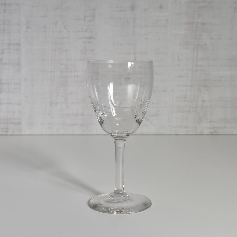 Antique Crystal Wine Glass, Taille A