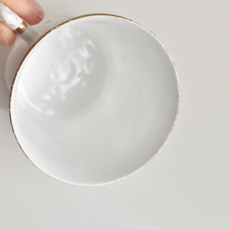 Antique Coffee Cup & Saucer Limoges Sigismond Maas A