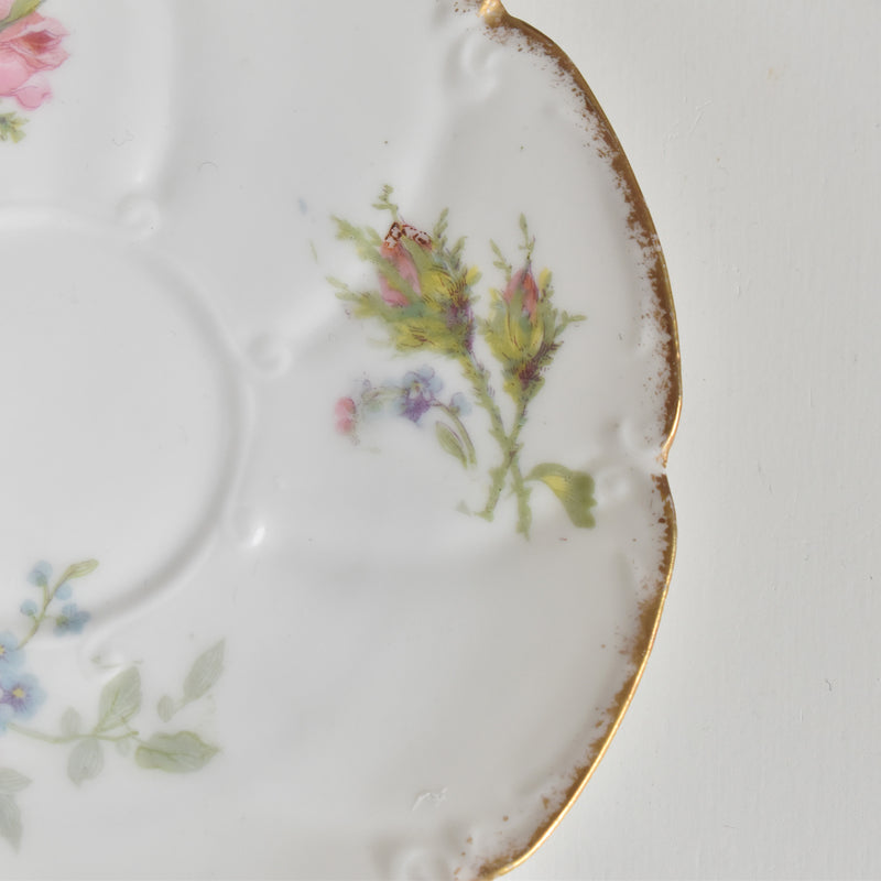 Antique Coffee Cup & Saucer, Limoges Sigismond Maas B