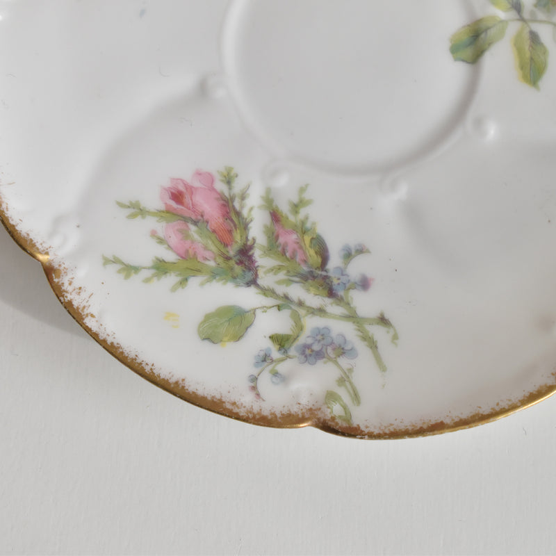 Antique Coffee Cup & Saucer, Limoges Sigismond Maas B