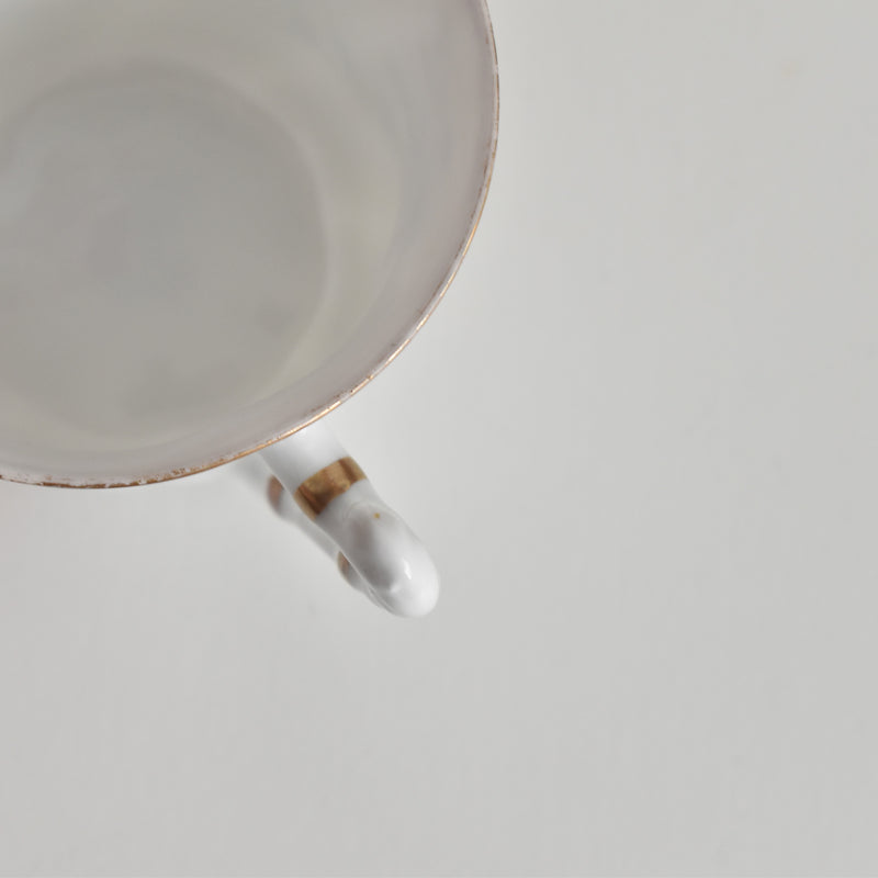 Antique Coffee Cup & Saucer, Limoges Sigismond Maas B