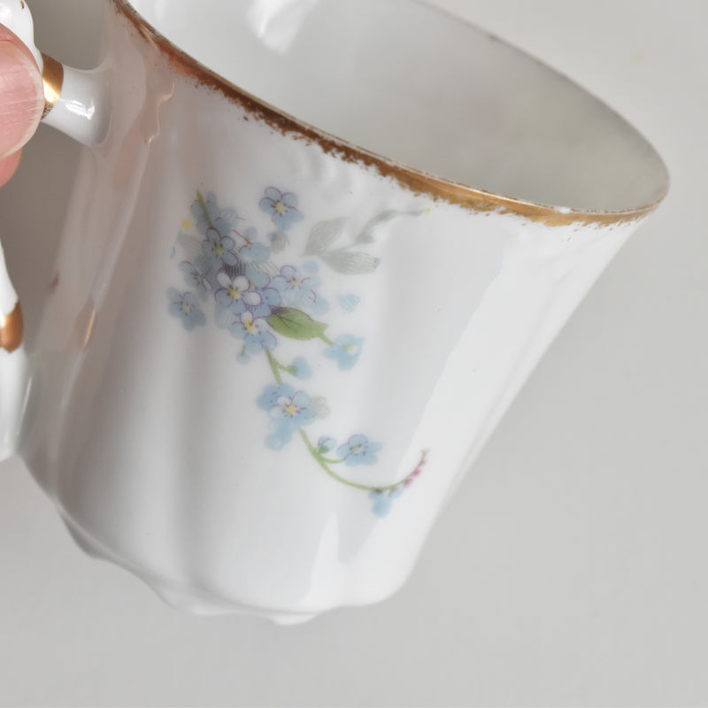 Antique Coffee Cup & Saucer, Limoges Sigismond Maas B