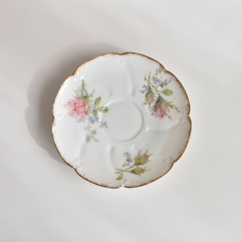 Antique Coffee Cup & Saucer, Limoges Sigismond Maas B