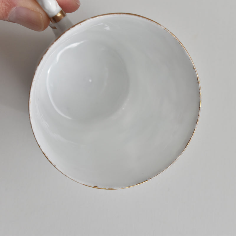 Antique Coffee Cup & Saucer, Limoges Sigismond Maas C