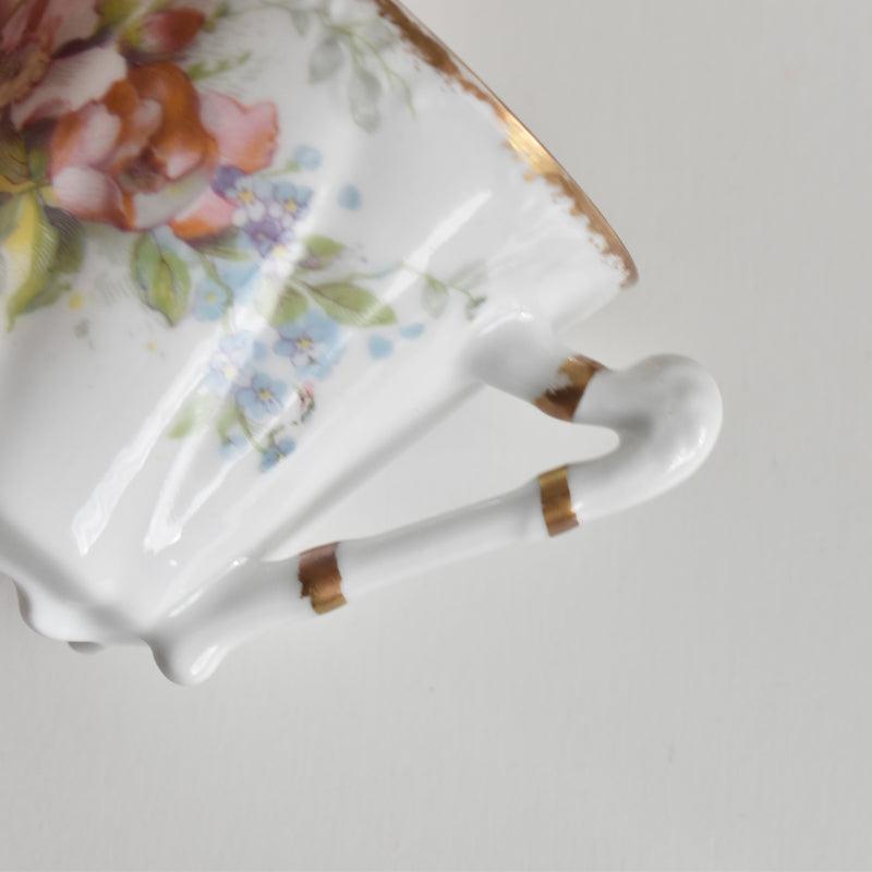 Antique Coffee Cup & Saucer, Limoges Sigismond Maas C