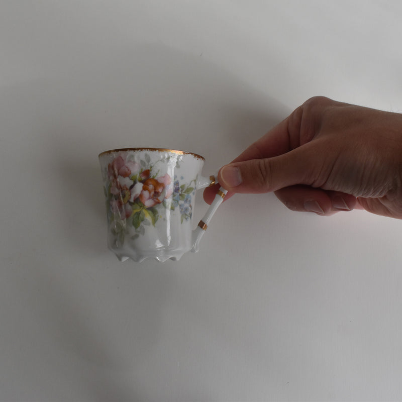 Antique Coffee Cup & Saucer, Limoges Sigismond Maas C