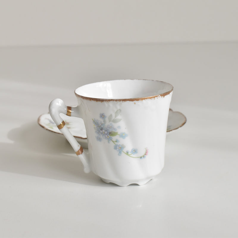 Antique Coffee Cup & Saucer, Limoges Sigismond Maas C