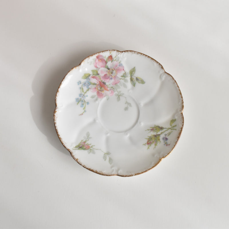 Antique Coffee Cup & Saucer, Limoges Sigismond Maas C