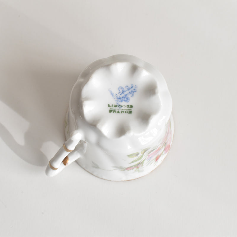 Antique Coffee Cup & Saucer Limoges Sigismond Maas D