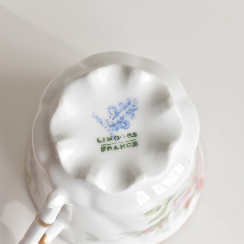 Antique Coffee Cup & Saucer Limoges Sigismond Maas D