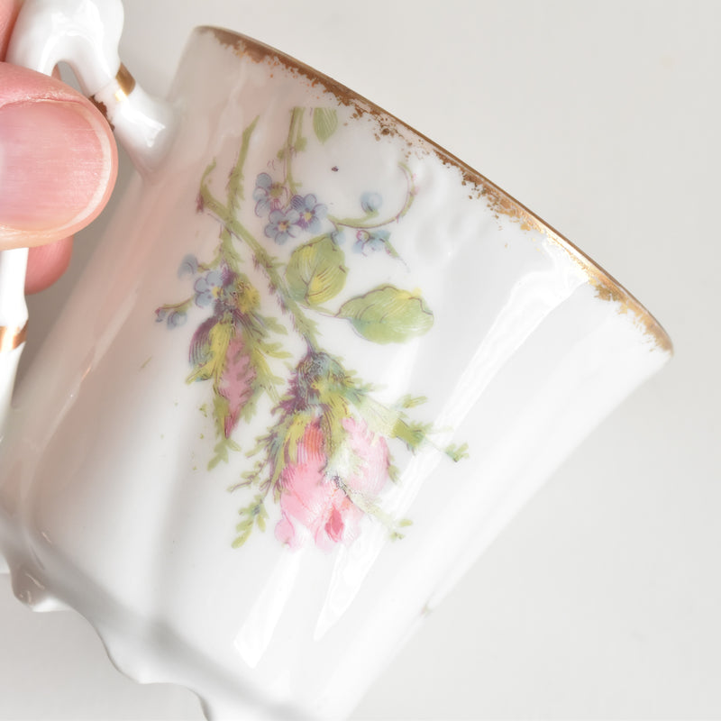 Antique Coffee Cup & Saucer Limoges Sigismond Maas D