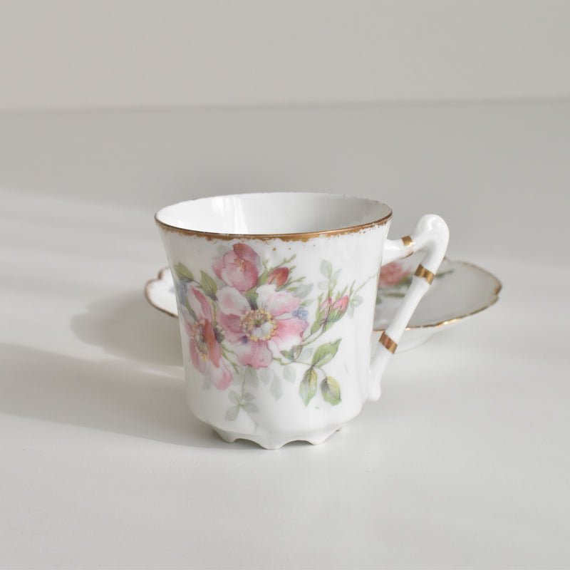 Antique Coffee Cup & Saucer Limoges Sigismond Maas D