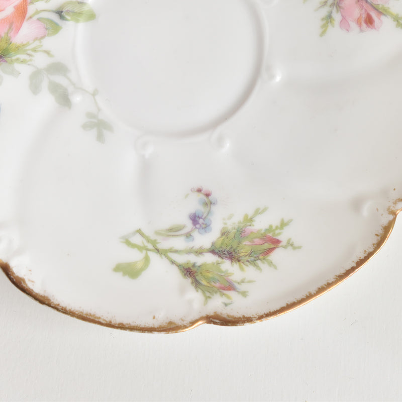 Antique Coffee Cup & Saucer, Limoges Sigismond Maas E