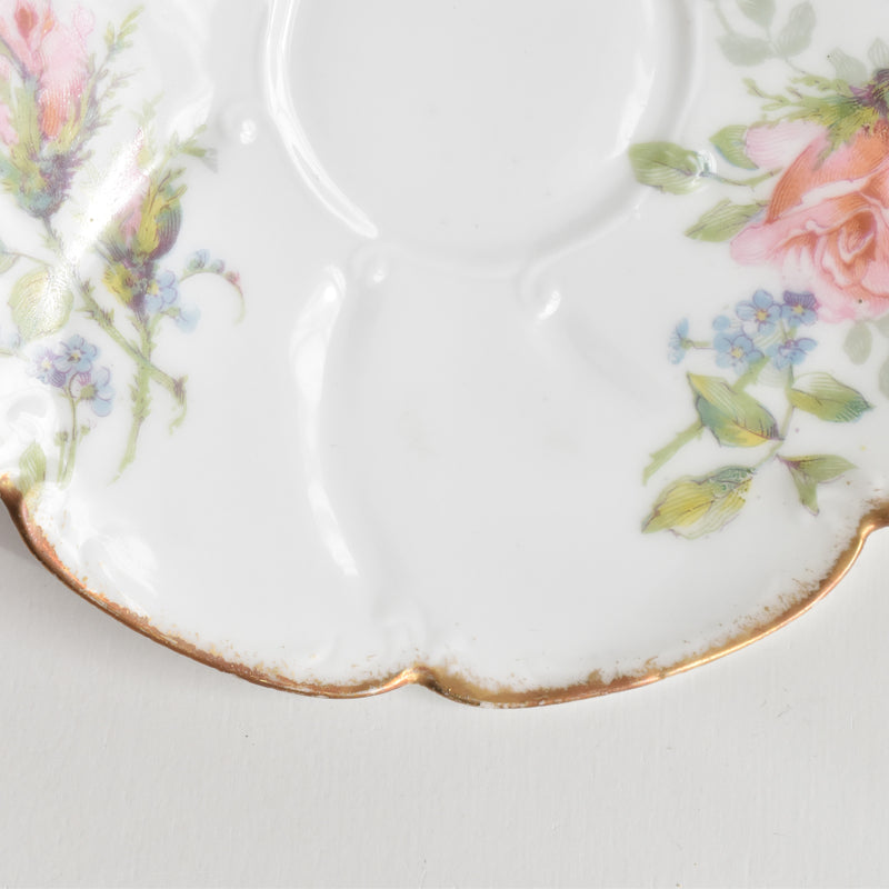 Antique Coffee Cup & Saucer, Limoges Sigismond Maas E