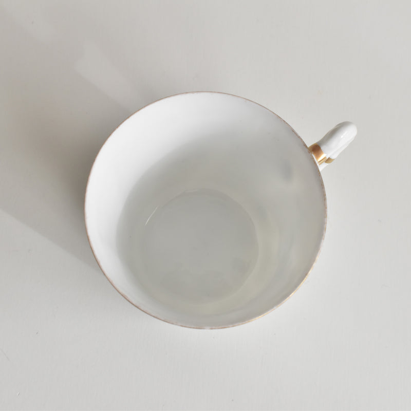 Antique Coffee Cup & Saucer, Limoges Sigismond Maas E