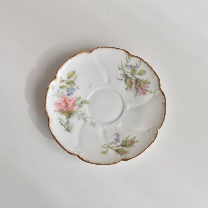 Antique Coffee Cup & Saucer, Limoges Sigismond Maas E